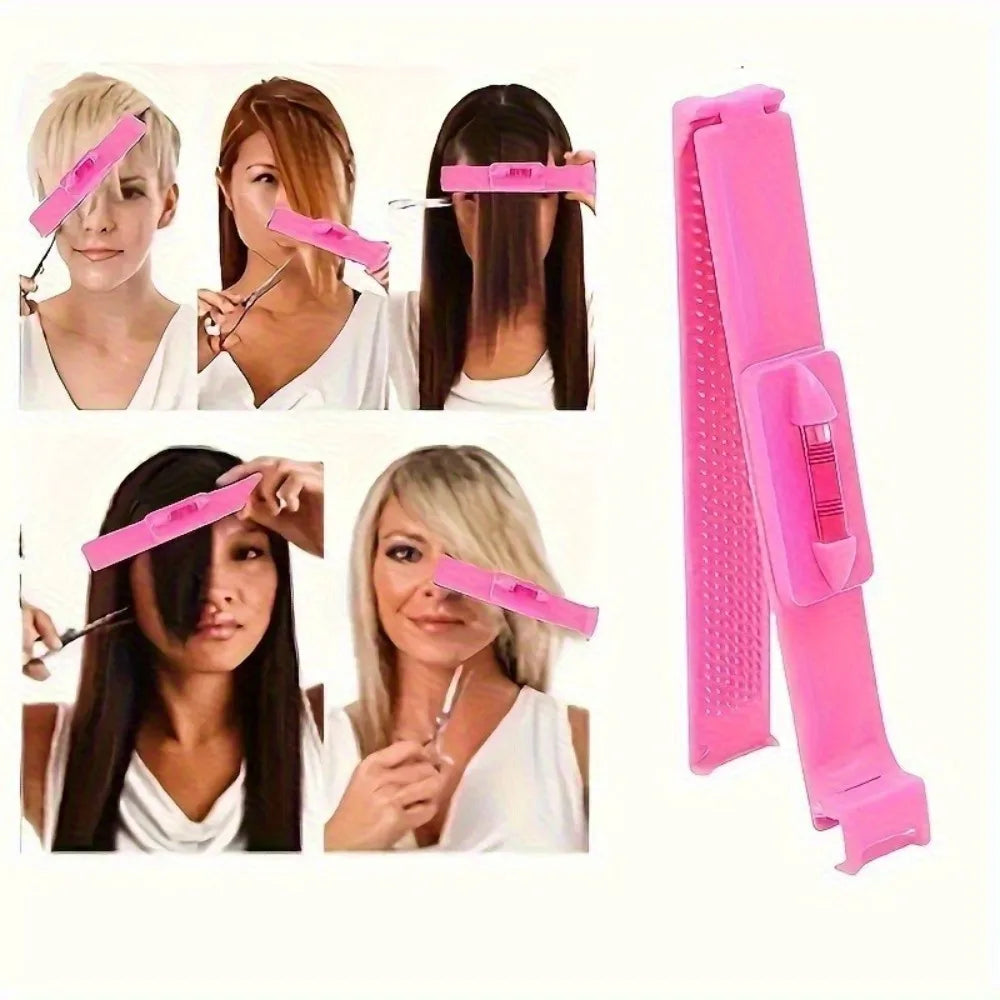 3Pcs Hair Cutting Tool Kit - Bangs Trimming Scissors & Comb Set for DIY Home Hair Styling