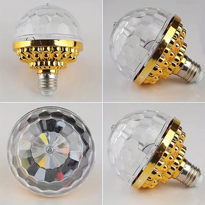 E27 RGB Rotating LED Stage Light - Magic Projector Lamp for Disco, KTV, Parties, Weddings & Holidays