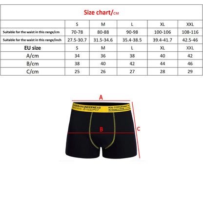 6-Pack 2024 Men’s Boxer Briefs – Cotton Fashion Underwear Set for Homme, Luxury Comfort Shorts