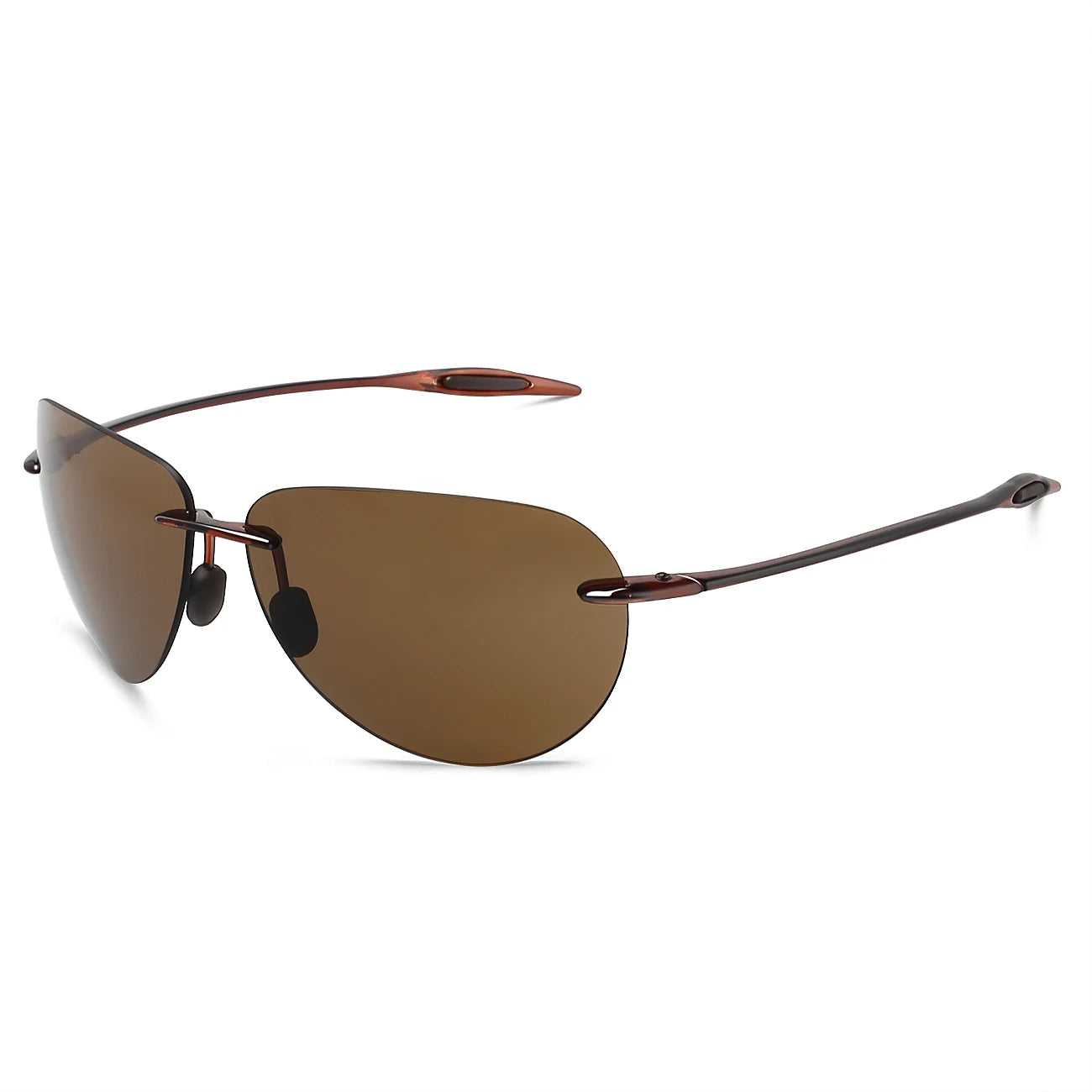 JULI Sports Sunglasses – TR90 Rimless Frame for Men & Women, Ideal for Running, Fishing, Golf, Surfing, and Driving, Model MJ8008