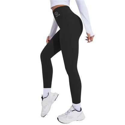 High Waist Thermal Yoga Leggings for Women – Butt Lifting Push-Up Sports Tights for Running, Gym & Fitness Wear