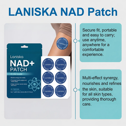 NAD+ Body Care Patches - Gentle, Breathable Skin Care Patches for Men & Women for Daily Use at Home, Work or Travel