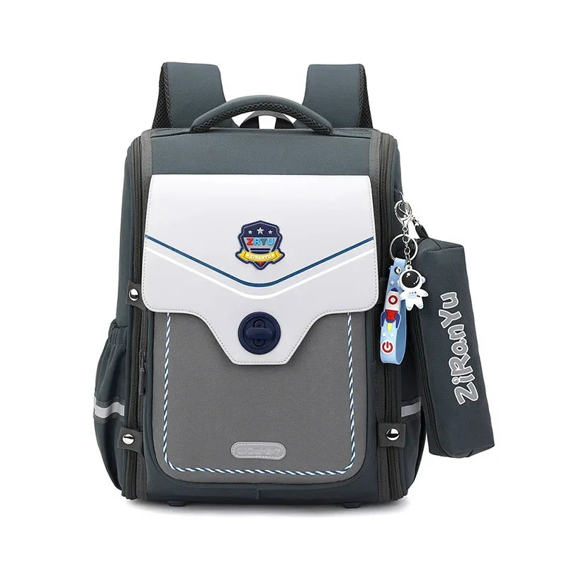 Orthopedic Waterproof Elementary School Backpack Set – High-Quality Kids Bookbag for Boys & Girls with Pencil Case Gift Set