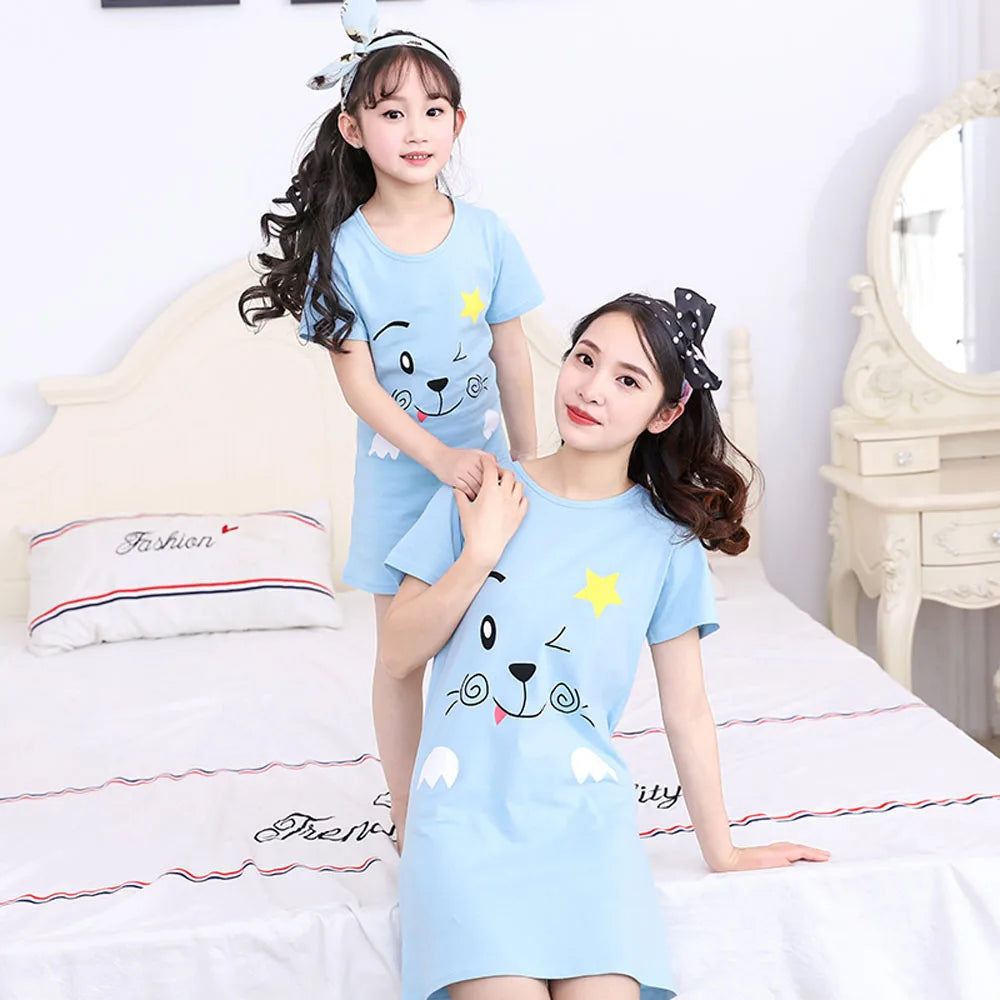 Mom & Daughter Summer Nightgowns - Matching Family Pajamas & Girls Sleepwear Dresses