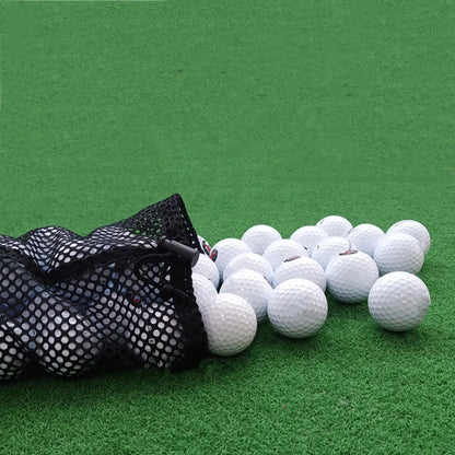 Lightweight Sports Mesh Golf Ball Carrying Bag – Nylon Drawstring Storage Pouch for 16/32/56 Balls, Durable Golf Practice and Training Ball Bag