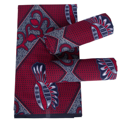 Original African Wax Print Fabric - 100% Cotton Colorful Dutch Ankara Pagne