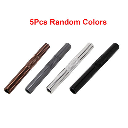 Metal Straw & Smoking Pipe — Portable Aluminium Alloy Tube Gadget for Men, Cigarette Accessory