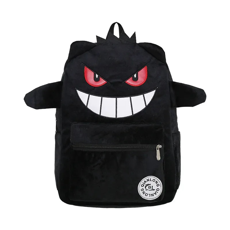 TAKARA TOMY Pokémon Gengar Backpack — Cute Cartoon School Bag for Kids, Student Gift Mochila