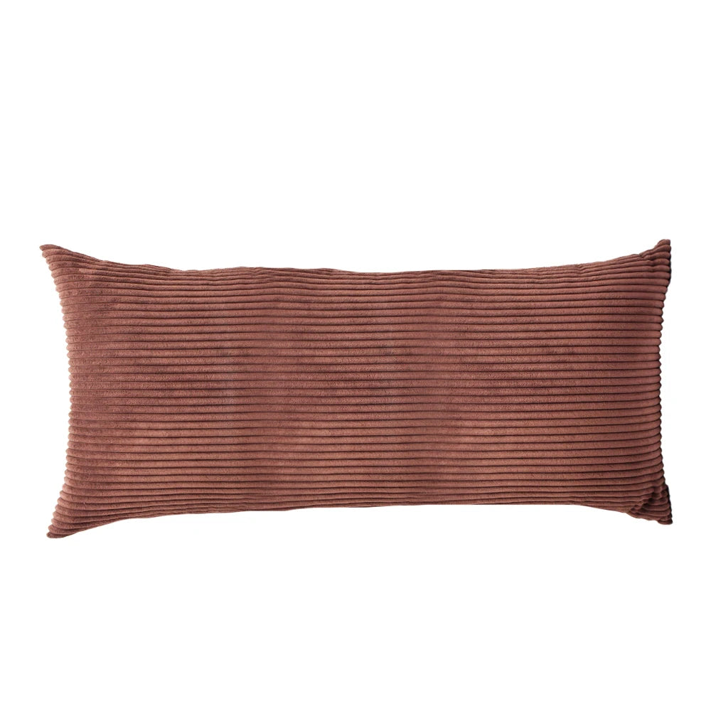 Striped Corduroy Body Pillow Cover - Plush Long Cushion Case for 50x70/50x100/50x120CM Bedding & Home Comfort