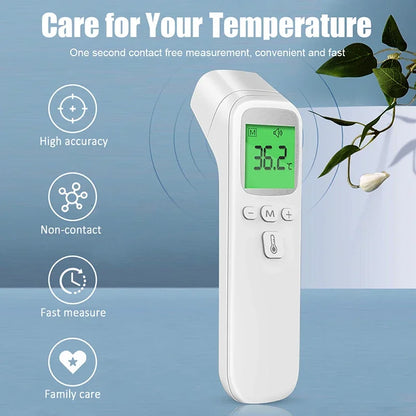 Non-Contact Infrared Thermometer or 2-in-1 Glucometer and Oximeter - Digital Body Temperature, Blood Glucose and Blood Oxygen Monitoring Devices