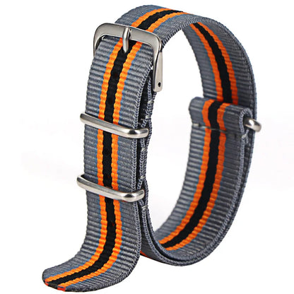 Nylon Watch Strap 16mm 18mm 20mm 22mm — Waterproof Army Sport Watch Band Replacement Belt