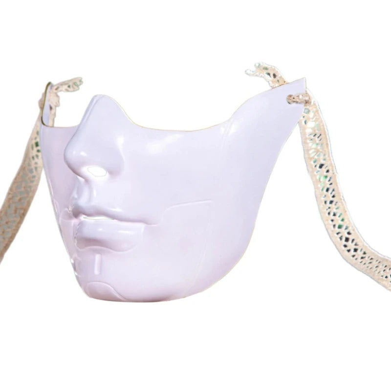 Masquerade Half Face Mask for Men & Women – Cosplay Halloween Eyemask, Costume Eye & Mouth Cover