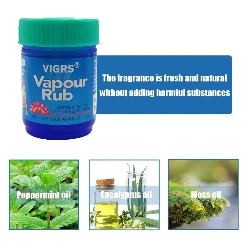 Cooling Vapour Rub Balm - Long-Lasting Herbal Balm for Everyday Comfort