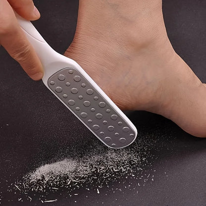 304 Stainless Steel Foot File — Double-Sided Callus Remover for Dead Skin, Professional Pedicure Tool