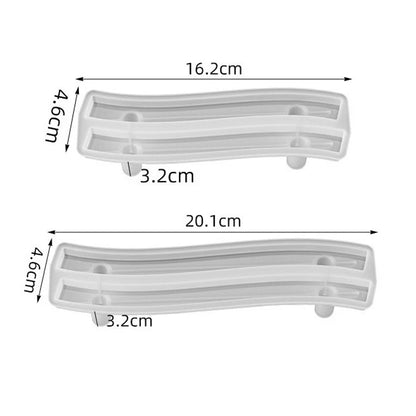Large Rectangle Resin Tray Silicone Mold - DIY Epoxy Tea Plate Coaster Craft Making Mold
