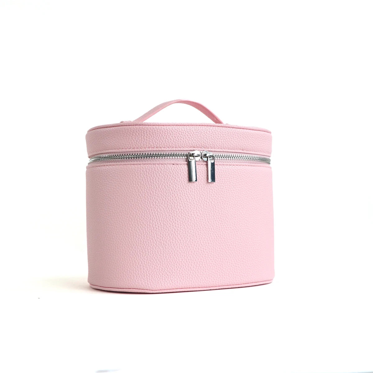 Custom Name Cosmetic Bag - Portable Large Capacity PU Leather Makeup Organizer with Internal Storage Box for Travel
