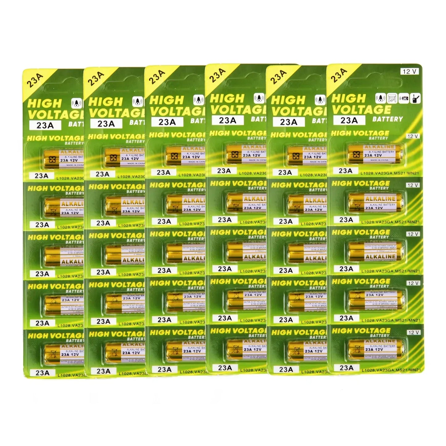 12V A23 Battery Pack - 23A Alkaline Batteries for Doorbells Remote Controls & Electronic Toys