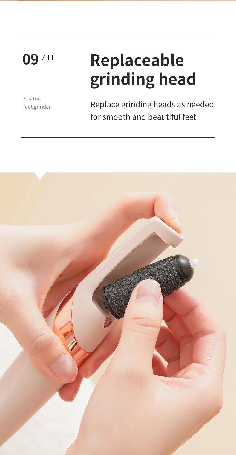 HOMFISH Electric Foot Grinder – Automatic Callus Remover Pedicure Machine for Smooth and Beautiful Feet