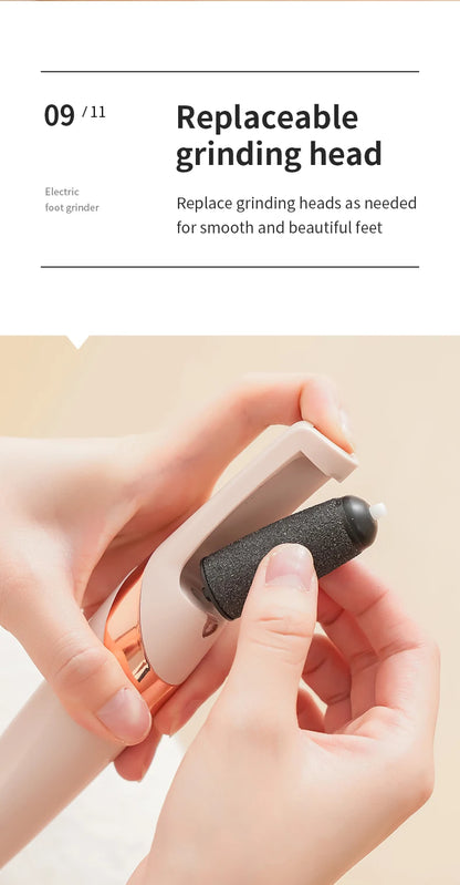 HOMFISH Electric Foot Grinder – Automatic Callus Remover Pedicure Machine for Smooth and Beautiful Feet