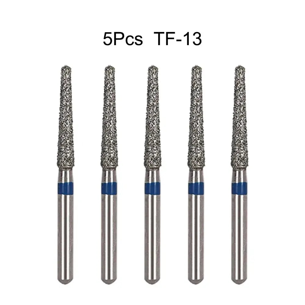 5pcs Dental Diamond Burs Drill FG 1.6mm – High-Speed Handpiece Burs for Polishing & Whitening