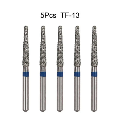 5pcs Dental Diamond Burs Drill FG 1.6mm – High-Speed Handpiece Burs for Polishing & Whitening