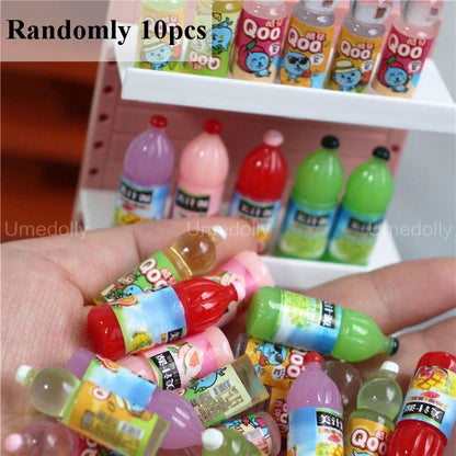 1/6 Miniature Dollhouse Supermarket Set – Mini Snacks & Drinks for Blythe & BJD Dolls