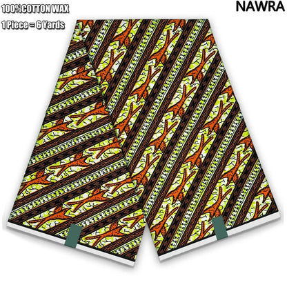 2026 African Real Wax Print Fabric - 100% Cotton Ghana Style Soft Ankara Pagne