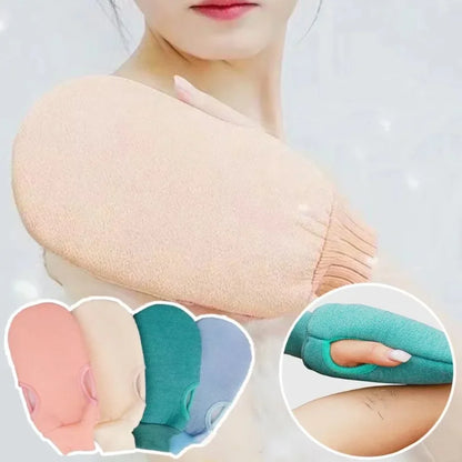 Exfoliating Shower Scrub Mitt – SPA Bath Glove for Peeling Dead Skin & Body Massage Cleaning