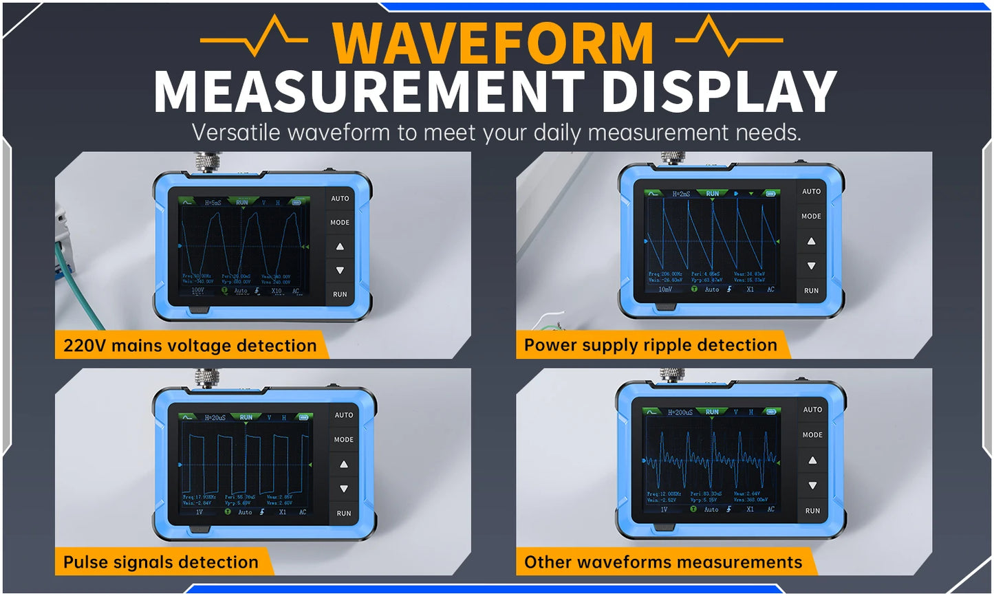 FNIRSI DSO510 DSO152 DSO153 Mini Handheld Digital Oscilloscope | 2-in-1, 48MS/s, 10MHz Bandwidth for Electronic Repair