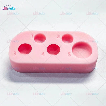 Libeauty Mini Silicone Palette – 6-Function Tray for Lash Lift, Tint, Brow Lamination & Eyelash Perm Makeup Tools