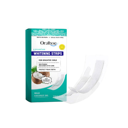 Teeth Whitening Strips - Tooth Stain Removal, Whitening Care, and Fresh Breath Oral Hygiene Treatment
