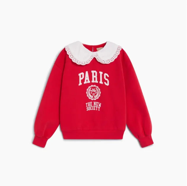 TNS Style Cotton Sweatshirt - Trendy 2026 Casual Pullover Top for Boys and Girls