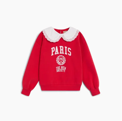 TNS Style Cotton Sweatshirt - Trendy 2026 Casual Pullover Top for Boys and Girls