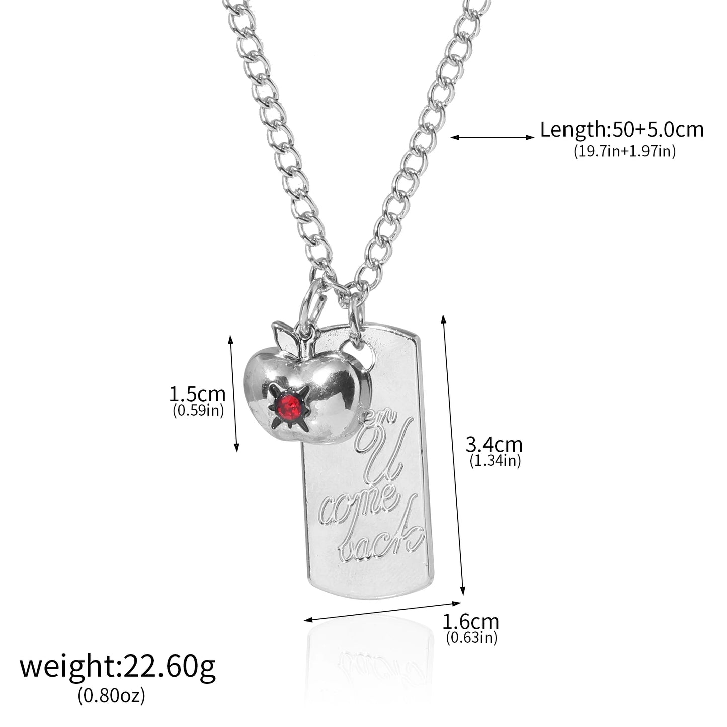 Love and Deepspace Caleb Necklace Set - 2Pcs Game Inspired Pendant & Keychain Jewelry Accessories Gift