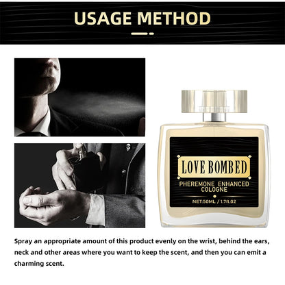 Pheromone Cologne for Men, Light Fresh Fragrance to Attract Women, Business Gentlemen’s Sexy Eau De Toilette