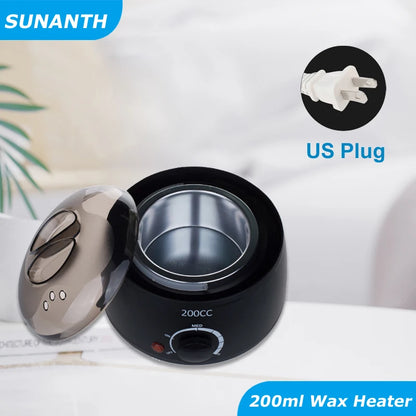 200/500ml Electric Wax Heater – Hot Paraffin Pot for Hair Removal & Waxing