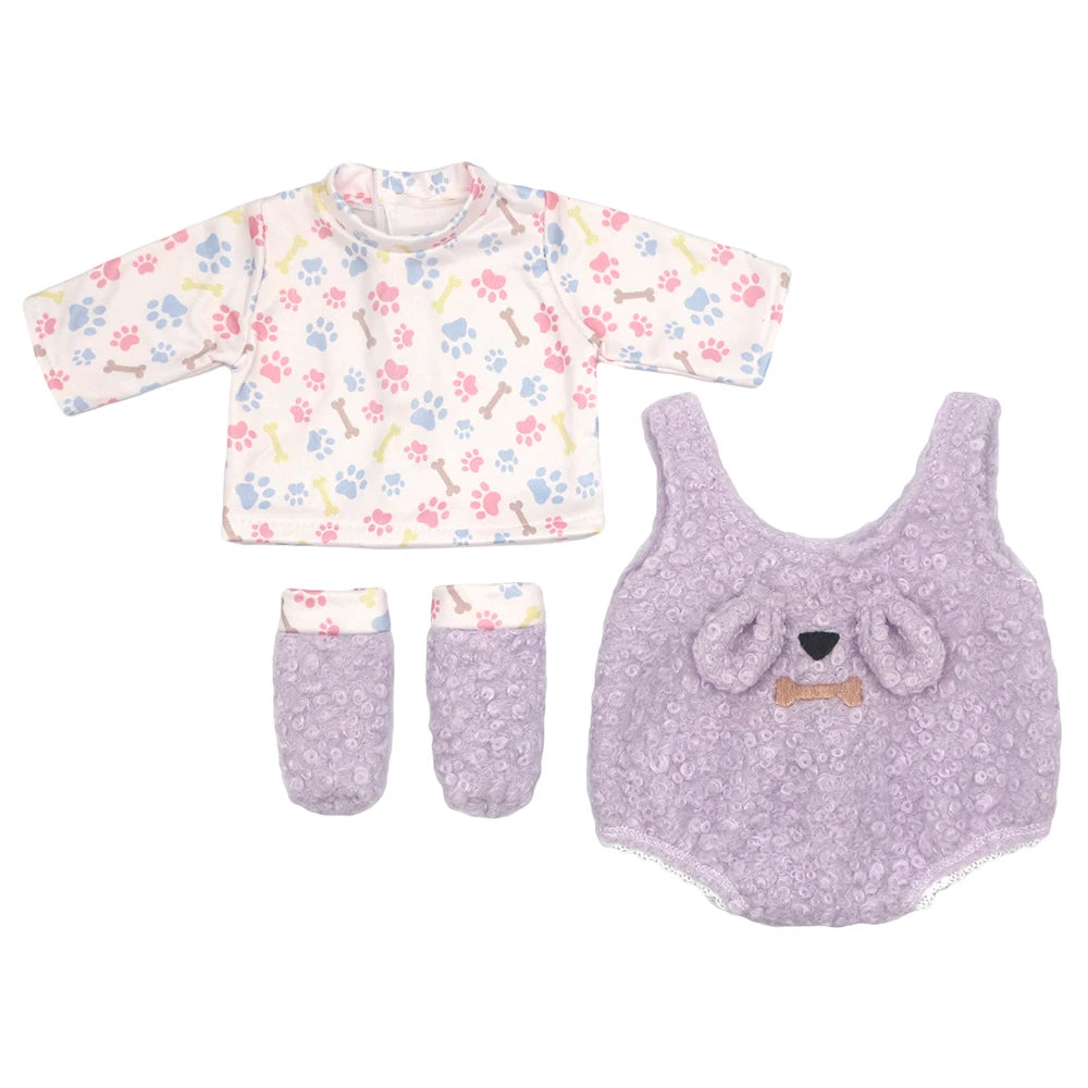 Baby Born Doll Clothes Set – Cute Jumpers, Rompers & Shoes for 13-18 Inch Newborn Dolls, Festival & Birthday Gift