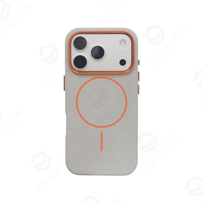 Business Matte Leather MagSafe Case - Magnetic Alloy Lens Cover for iPhone 13, 14, 15, 16 & 17 Air/Pro Max