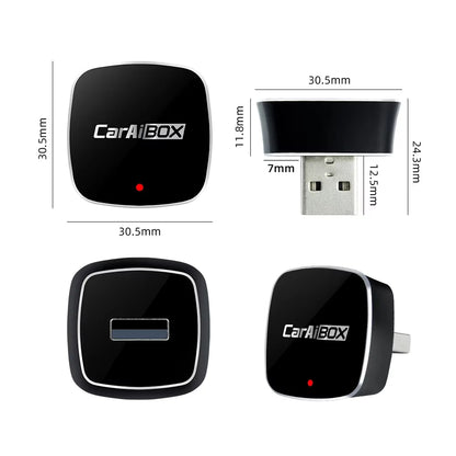 EKIY 2-in-1 AI Smart Box — Wireless CarPlay & Android Auto Adapter with Wired CarPlay for Car Intelligent Systems