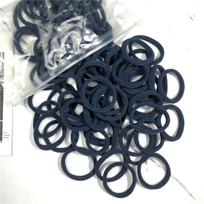 20/50PCS Hair Bands for Women & Girls - 4cm Elastic Rubber Ties, Simple Ponytail Holders & Hair Accessories