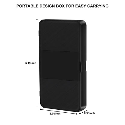 48-in-1 Switch Game Card Storage Case: Magnetic Box with Soft Silicone Lining - Game Accessories