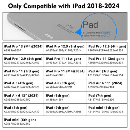 iPad Pencil Stylus for Apple Pencil 1 & 2 - Compatible with iPad Pro 2024, Air 4/5, Mini 5, Pro 11/12.9 (2018-2022), Touch Pen