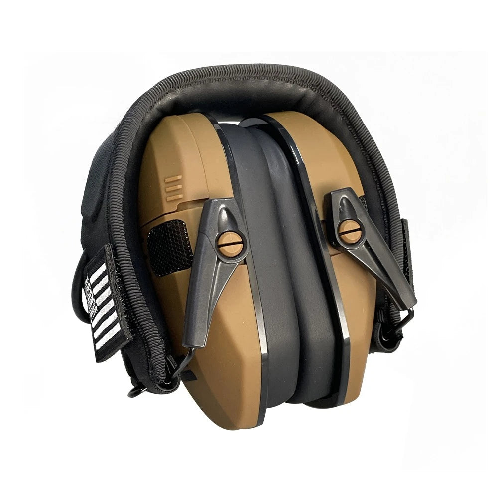 Earmuffs Active Noise-Reduction Headphones — Electronic Hearing Protection for Shooting & Hunting with Carry Case