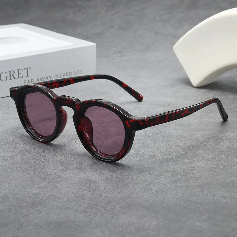 2025 Retro Round Small Frame Sunglasses — High-End UV Resistant Shades for Men & Women, Fashion Trend