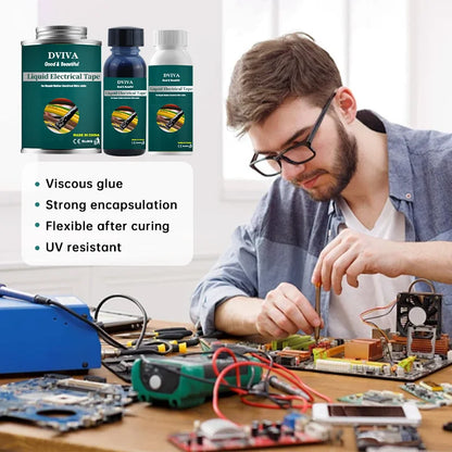 Liquid Electrical Tape Sealant | Insulation Paste & Fix Line Glue for Wires, Cables & Home Use