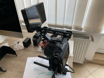 Minifocus Monitor Holder Cold Shoe Mount for Camera, 180° Tilt Adjustable Bracket for Field Monitors, Microphone, Hot Shoe