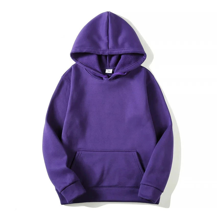 Fashion Men's & Women's Hoodies – Casual Solid Color Sweatshirts for Spring, Autumn, Winter