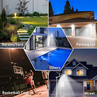 200W Outdoor Solar Street Light — Powerful 6000mAh Waterproof LED, Automatic Dusk-to-Dawn for Garage & Garden