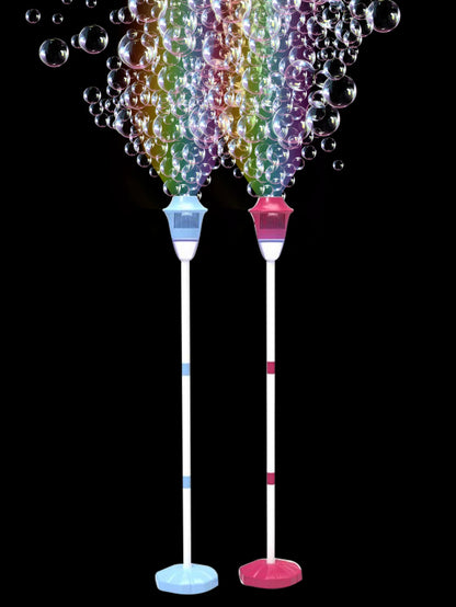 Street Light Bubble Machine – Fully Automatic Light-Up Bubble Maker for Birthday, Wedding & Outdoor Parties