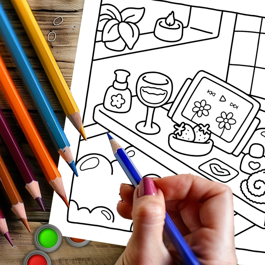 28 Pages Love Style Coloring Book for Adults - Creative Coloring and Drawing Book for Christmas & Thanksgiving